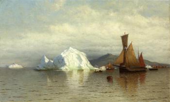 William Bradford : Labrador Fishing Boats near Cape Charles
